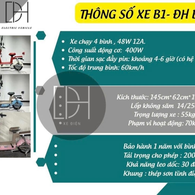 Xe Đạp Điện Mẫu B1